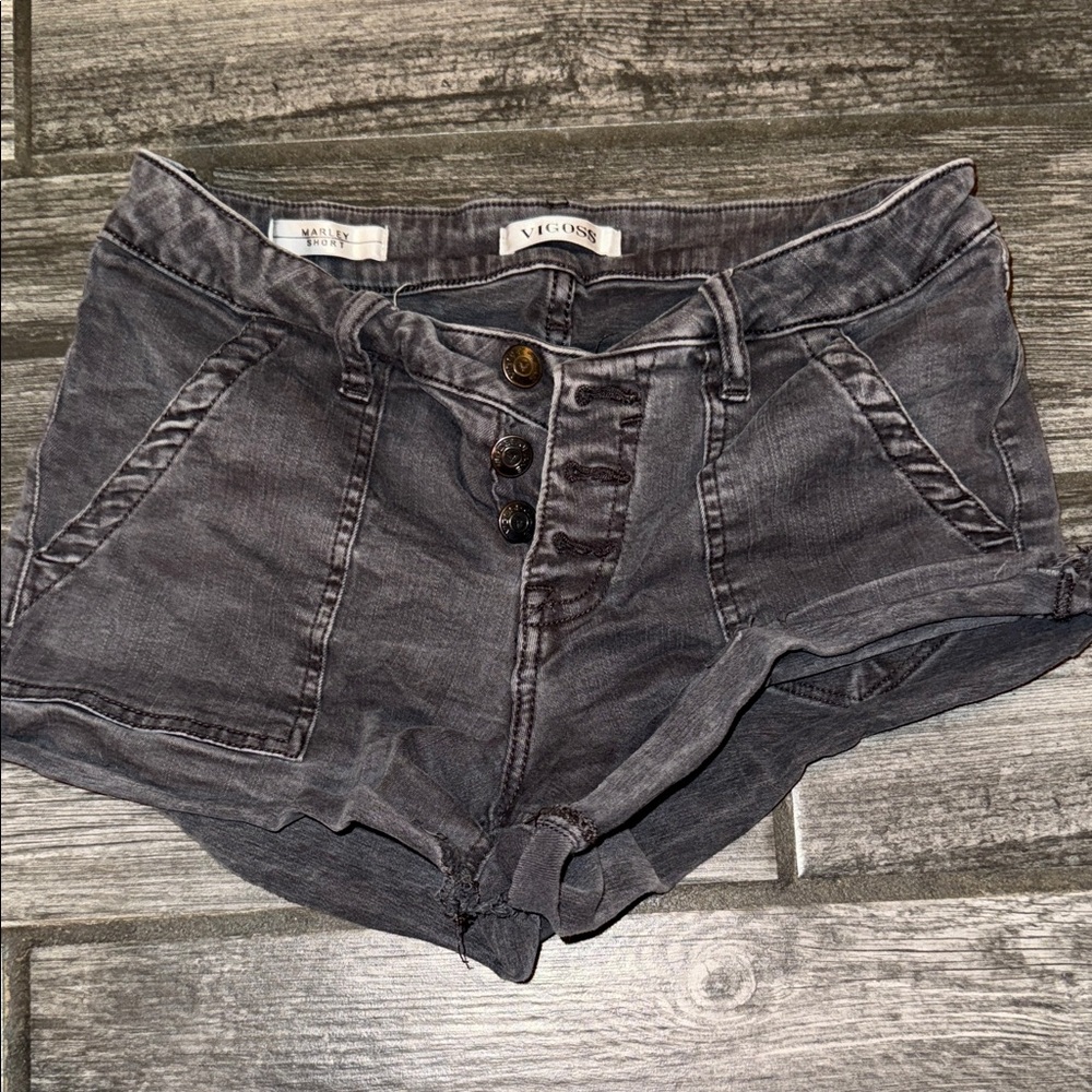 Vigoss Dark Gray Jean Shorts micro Marley shorts size 28